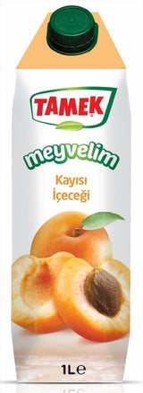 Tamek Turkish Apricot Nectar Drink, 1 Liter Carton - Aladdin Business