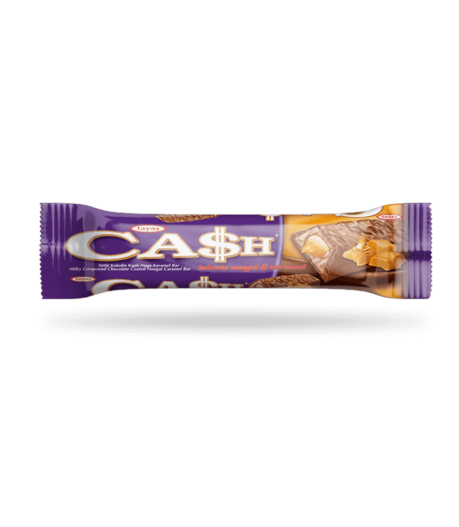 Tayas Cash Milk Chocolate Nougat Caramel Bar - Delicious 20g Treat - Aladdin Business
