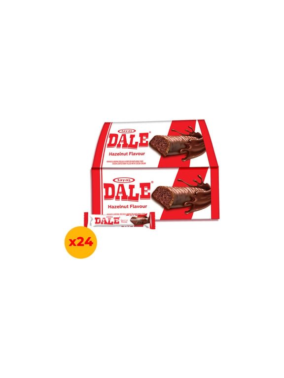 Tayas Dale Cocoa Coated Nougat Bar with Hazelnut & Cocoa Flavor 18g - Aladdin Business