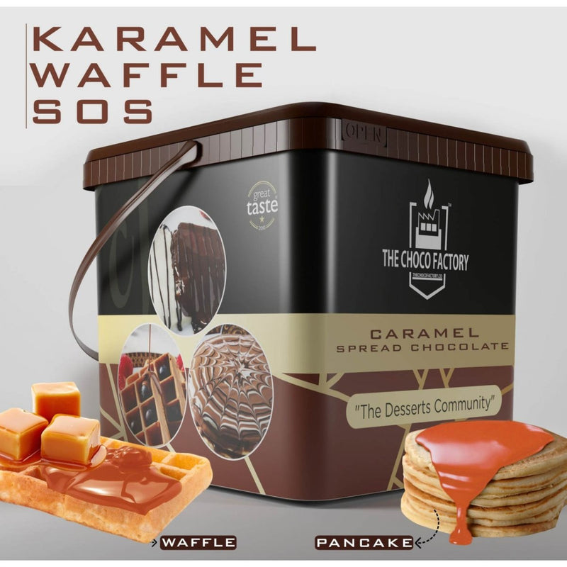 The Choco Factory Gourmet Caramel Waffle & Pancake Sauce - 1kg - Aladdin Business