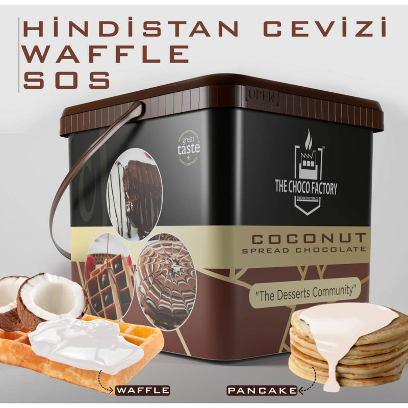 The Choco Factory Gourmet Coconut Waffle & Pancake Sauce - 1kg - Aladdin Business