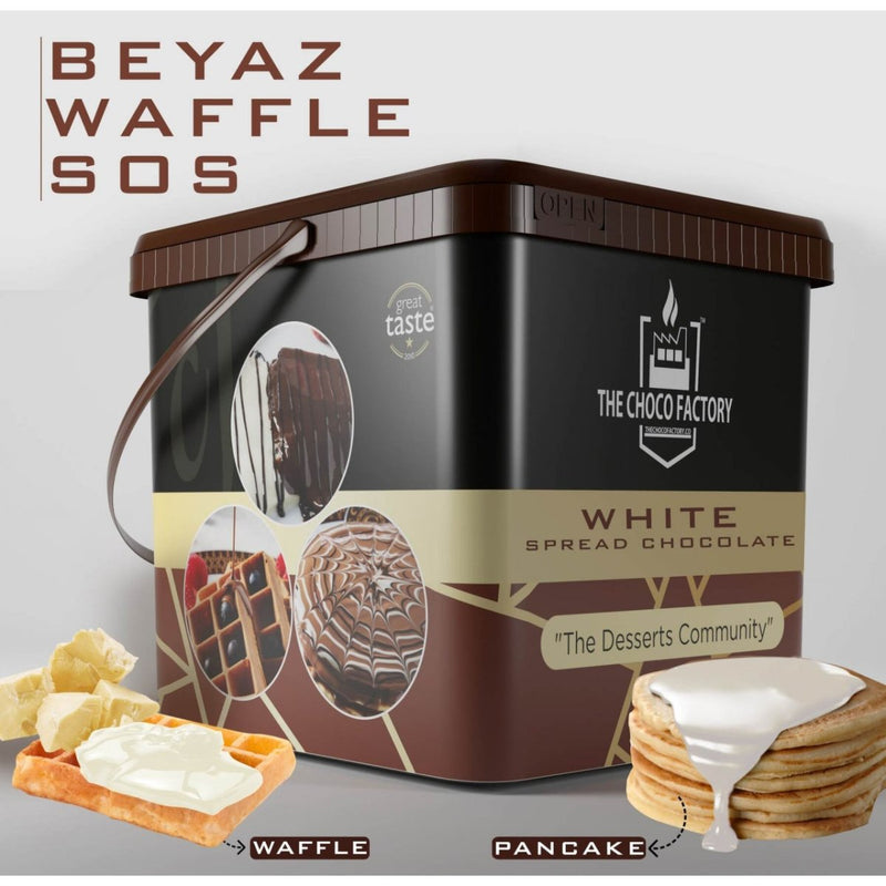The Choco Factory Premium White Chocolate Waffle Coating 1kg - Aladdin Business