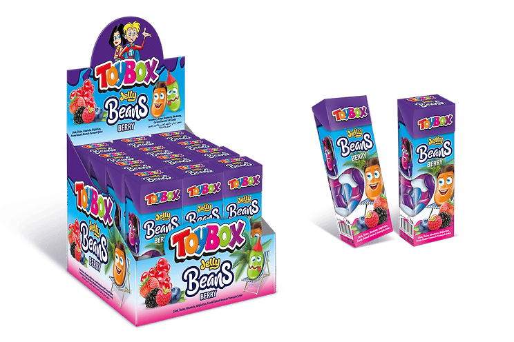Toybox Berry Jelly Beans Candy - Sweet Turkish Confectionery 30g - Aladdin Business