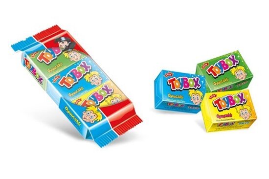 Toybox Bubble Gum with Surprise Toy 3 - Pack (15g) - Aladdin Business