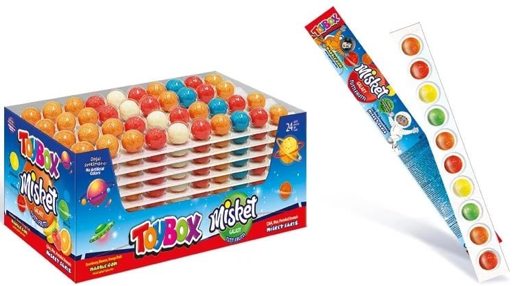 Toybox Galaxy Marble Chewing Gum 10 - Pack | Fun Kids Bubble Gum - Aladdin Business