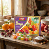Professional Mixed Fruit Turkish Delight Assorted Flavor- 48 Pieces x 225g