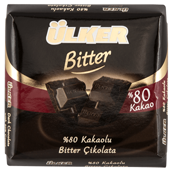 Ulker 80% Dark Chocolate Bar - Premium Turkish Cocoa 60g - Aladdin Business