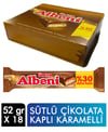 Ulker Albeni Milk Chocolate Caramel Bar - 18 Count Snack Pack - Aladdin Business