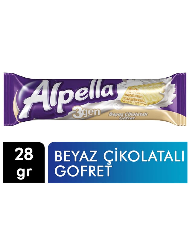 Ulker Alpella Triangle Chocolate Wafer Bar - Crispy Turkish Snack 28g - Aladdin Business