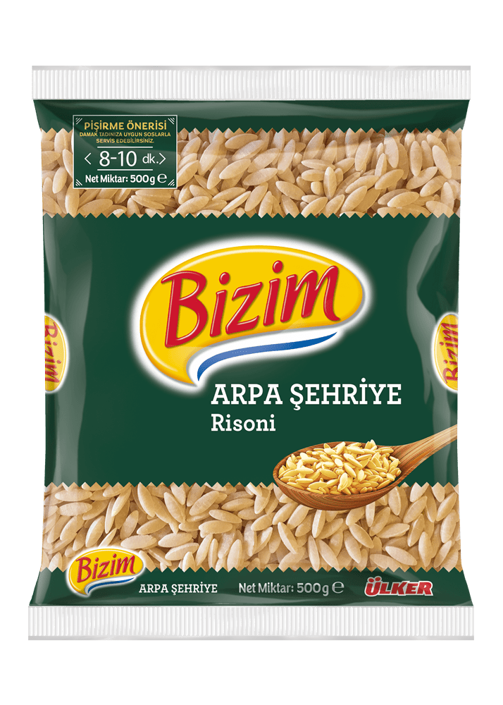 Ulker Bizim Arpa Sehriye Orzo Pasta, Turkish Rice - Shaped, 500g - Aladdin Business