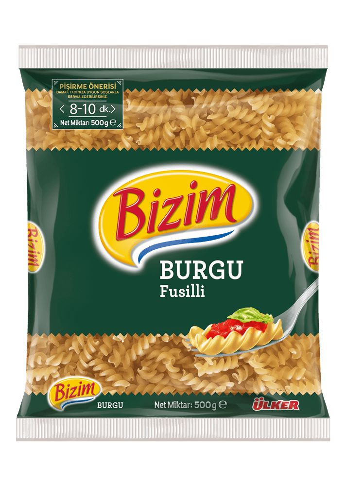 Ulker Bizim Burgu Spiral Pasta, 500g Pack - Turkish Quality - Aladdin Business