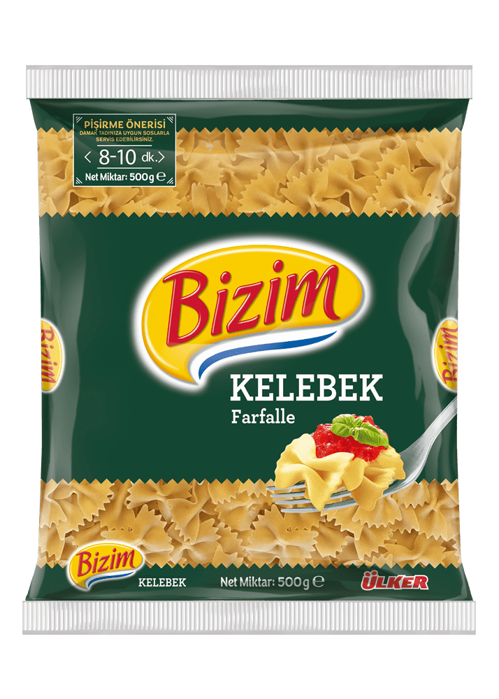 Ulker Bizim Turkish Farfalle Pasta - Butterfly Shaped, 500g - Aladdin Business