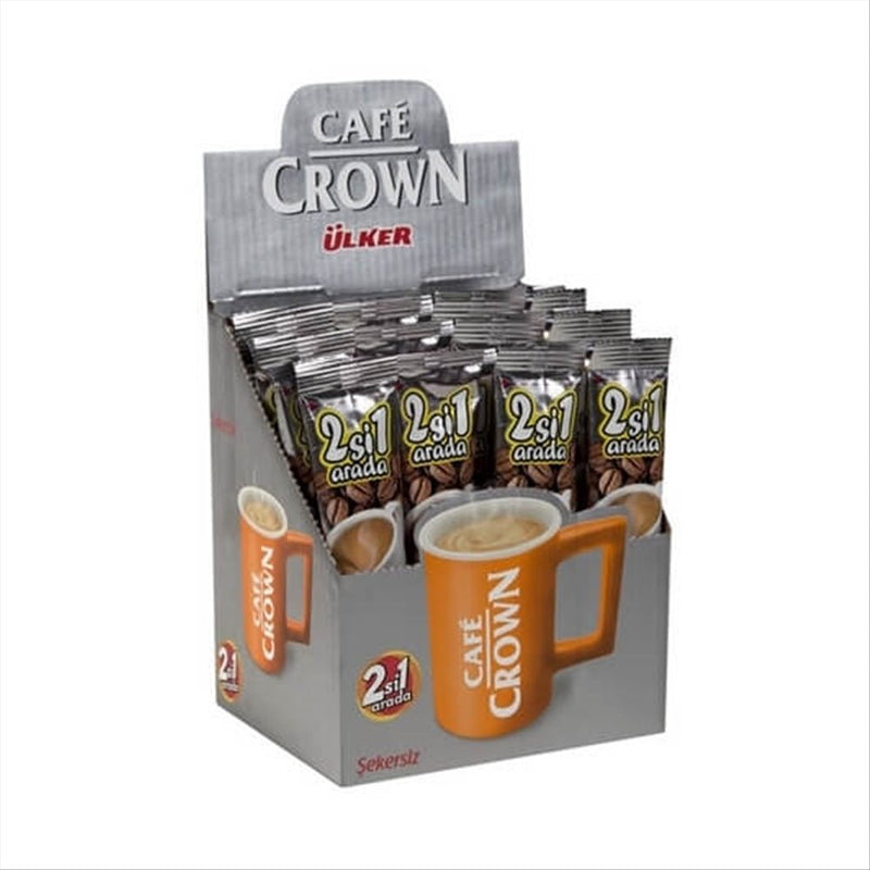 Ulker Cafe Crown 2 - in - 1 Instant Coffee & Creamer Mix - 10 Sachets - Aladdin Business