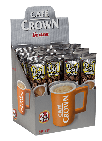 Ulker Cafe Crown 2 - in - 1 Sugar - Free Instant Coffee Mix, 11g - Aladdin Business