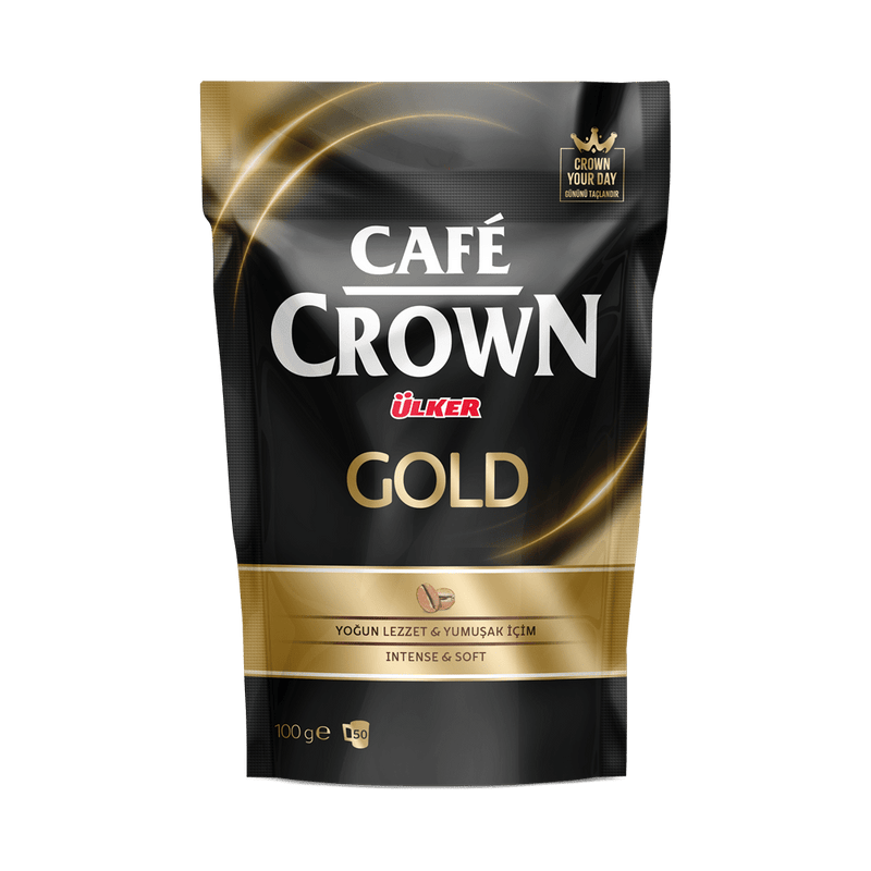 ULKER Cafe Crown Gold Instant Coffee, 100g Jar - Aladdin Business