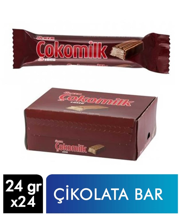 Ulker Cokomilk Milk Chocolate Coated Bar - 24g Turkish Candy - Aladdin Business
