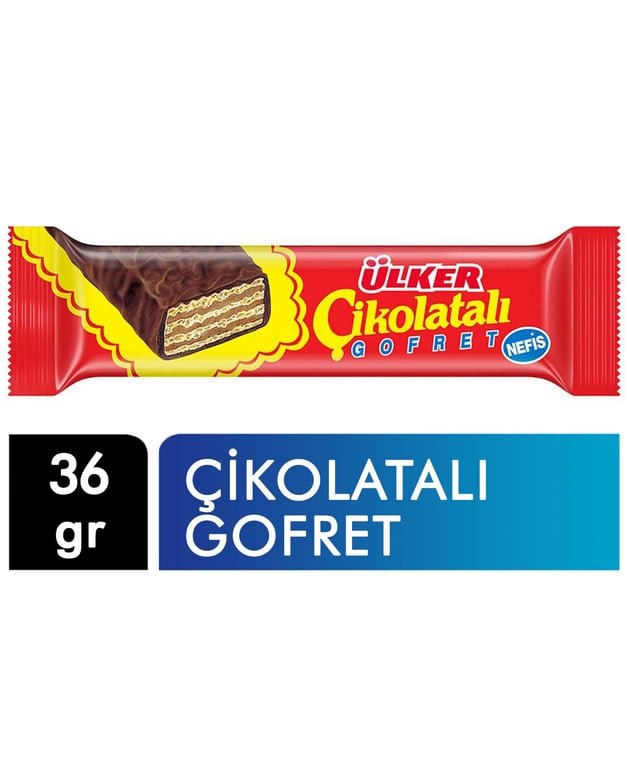 Ulker Crispy Chocolate Wafer Bar - Authentic Turkish Treat, 36g - Aladdin Business