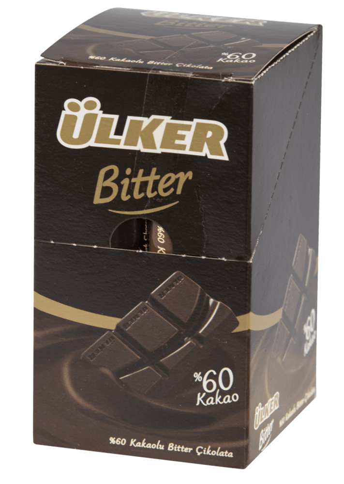 Ulker Dark Chocolate Bars 30g - 12 - Pack Turkish Bitter - Aladdin Business
