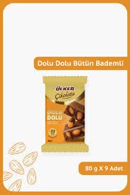 Ulker Dolu Dolu Whole Almond Milk Chocolate Bar - 32% Crunchy Almonds - Aladdin Business