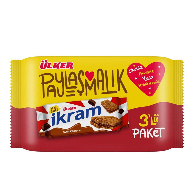 Ulker | Ikram Biscuits with Chocolate Cream 3x84g