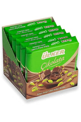 Square Chocolate with Whole Pistachios - 65g x 36 Pieces