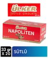 Ulker Napoliten Milk Chocolate Bar 20 - Pack, 1.16 oz Each - Aladdin Business