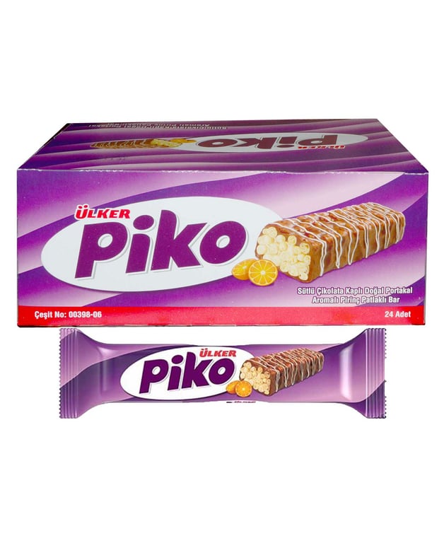 Ulker Piko Orange Chocolate Bar 18g - Zesty Turkish Treat - Aladdin Business