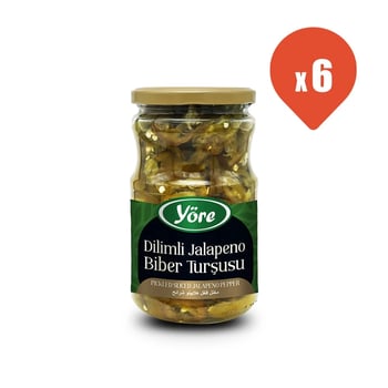 Yore Spicy Turkish Pickled Jalapeño Peppers 390g Jar - Authentic Flavor - Aladdin Business